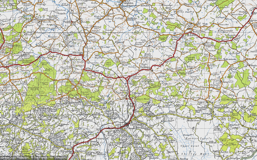 Old Map of Durrant Green, 1940 in 1940