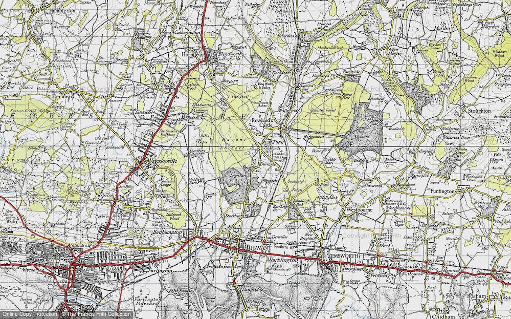 Old Map of Durrants, 1945 in 1945