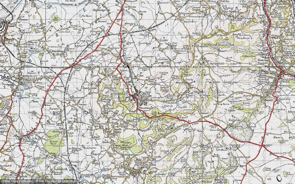 Old Map of Dursley, 1946 in 1946