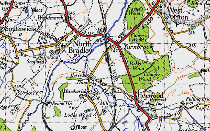 Old map of Dursley in 1946