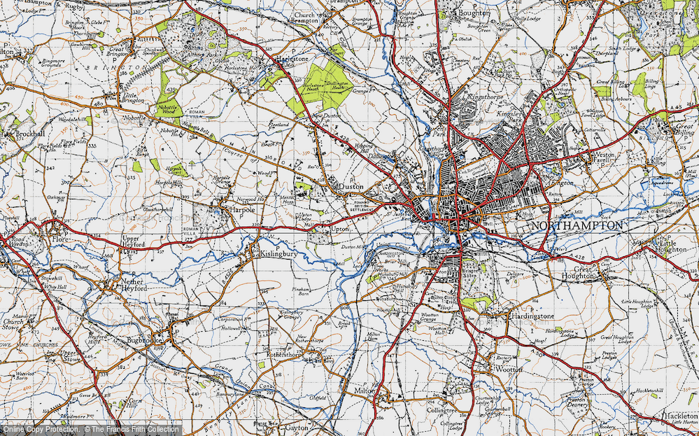 Old Map of Duston, 1946 in 1946