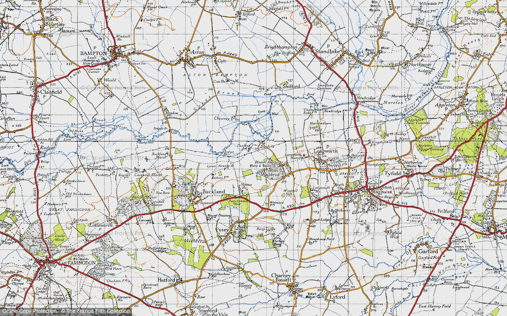 Old Map of Duxford, 1947 in 1947