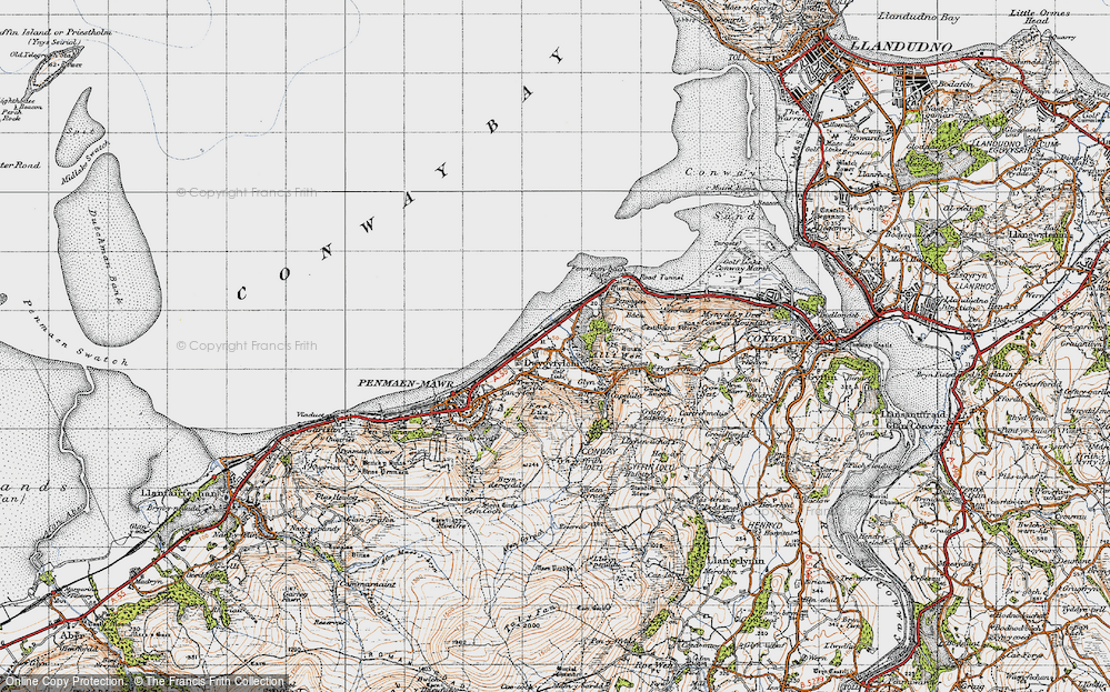 Old Map of Dwygyfylchi, 1947 in 1947