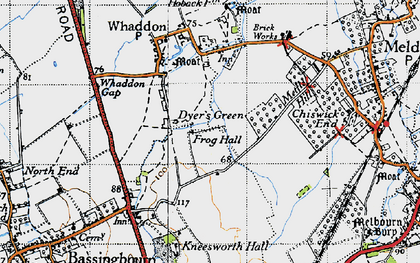 Old map of Dyer's Green in 1946