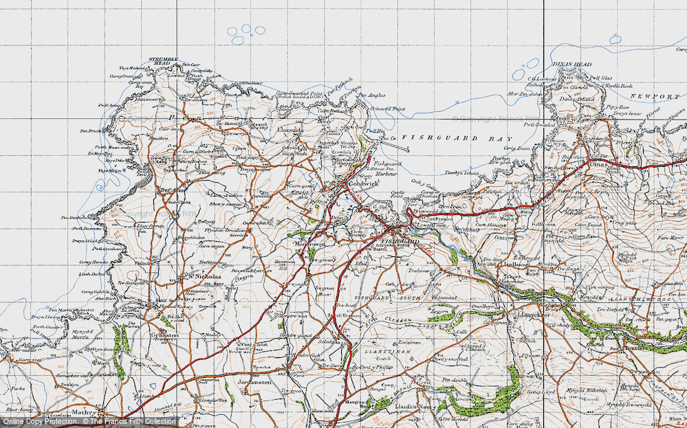 Old Map of Dyffryn, 1947 in 1947