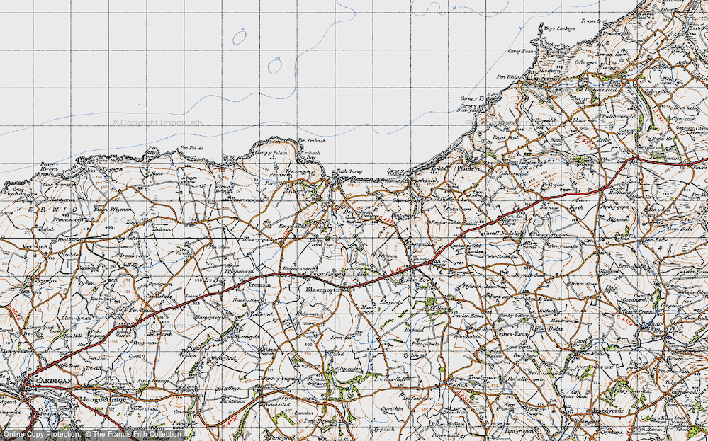 Old Map of Dyffryn, 1947 in 1947