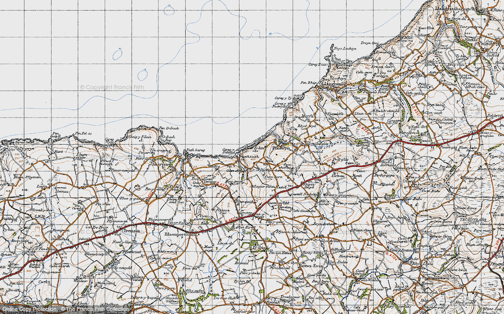 Old Map of Dyffryn-bern, 1947 in 1947