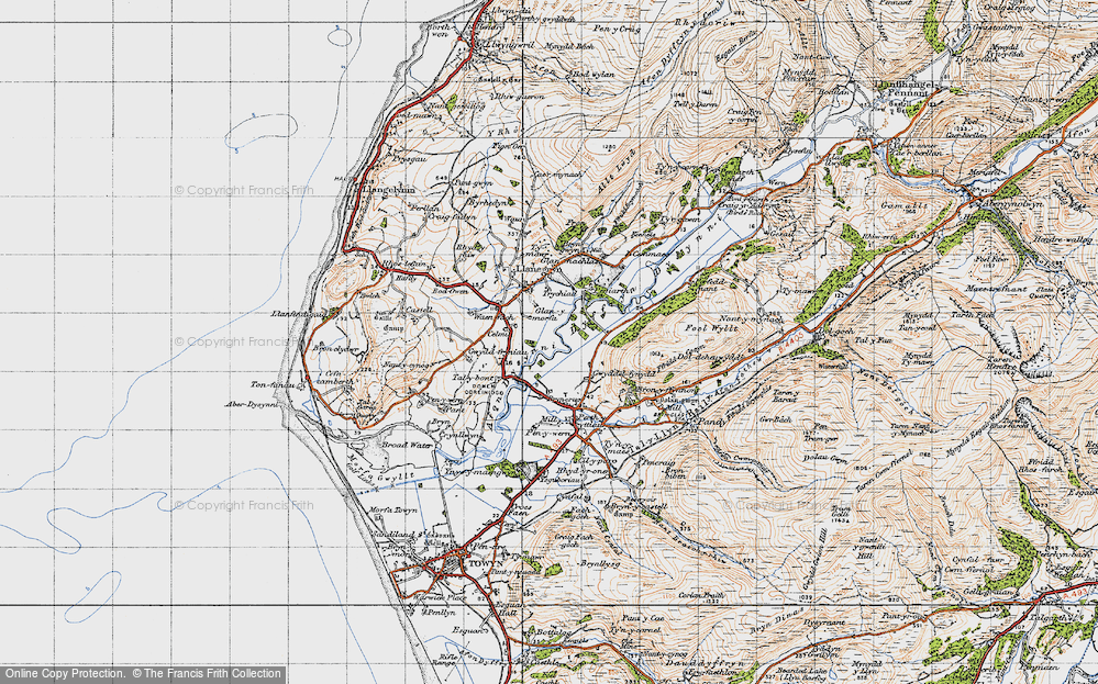 Old Map of Dyffryn Dysynni, 1947 in 1947