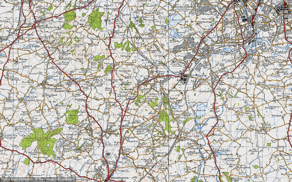 Old Map of Eachway, 1947 in 1947