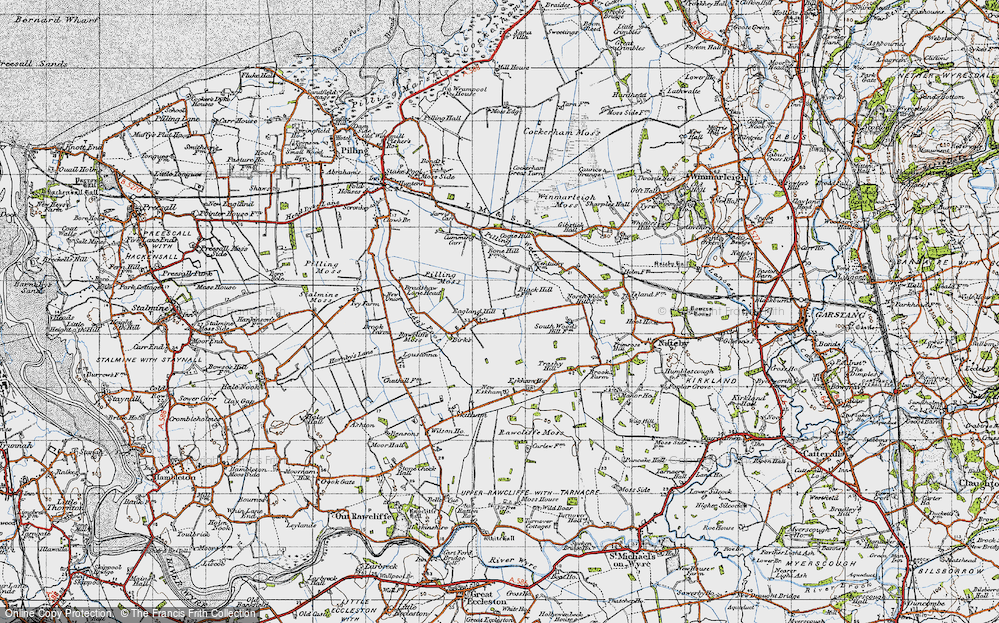 Old Map of Eagland Hill, 1947 in 1947