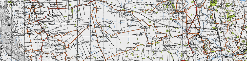 Old map of Eagland Hill in 1947