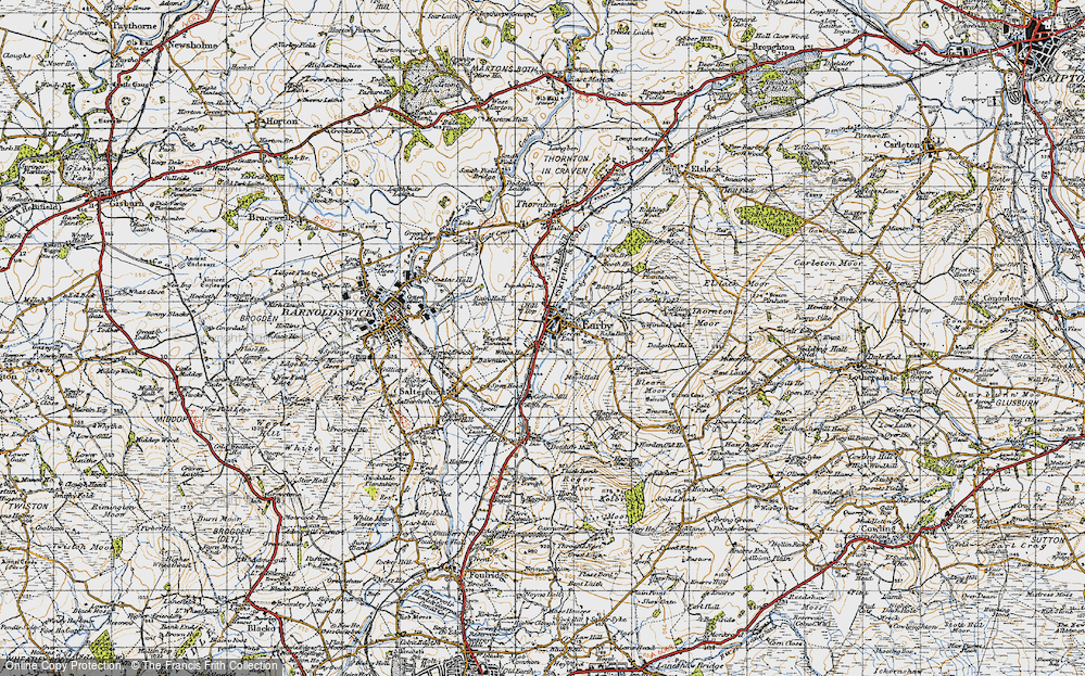 Old Map of Earby, 1947 in 1947