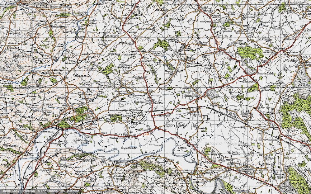 Old Map of Eardisley, 1947 in 1947