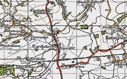 Old map of Eardisley in 1947