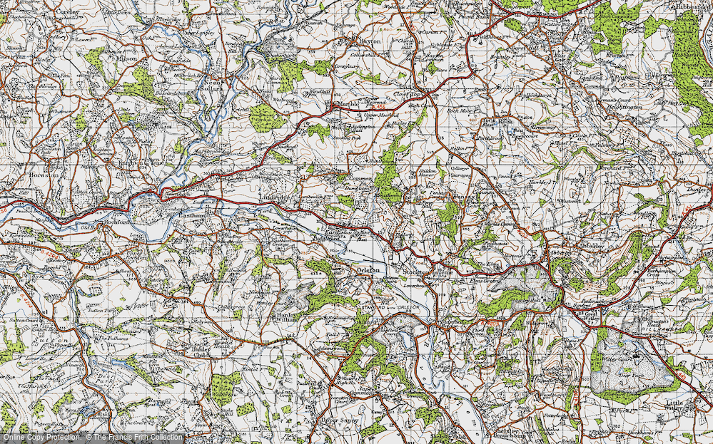 Old Map of Eardiston, 1947 in 1947