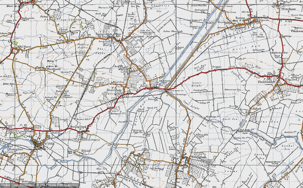 Old Map of Earith, 1946 in 1946