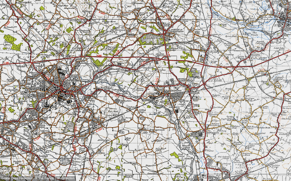 Old Map of Earlestown, 1947 in 1947