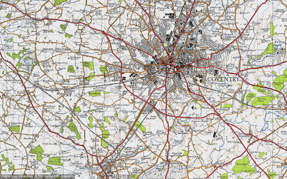 Historic Ordnance Survey Map of Earlsdon, 1946