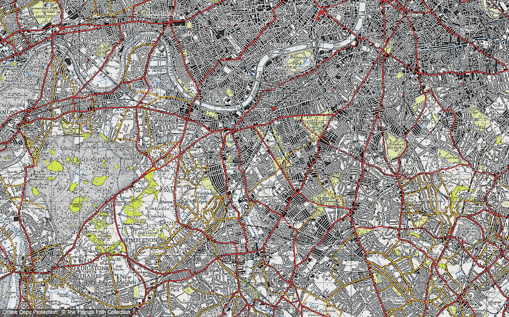 Old Map of Earlsfield, 1945 in 1945