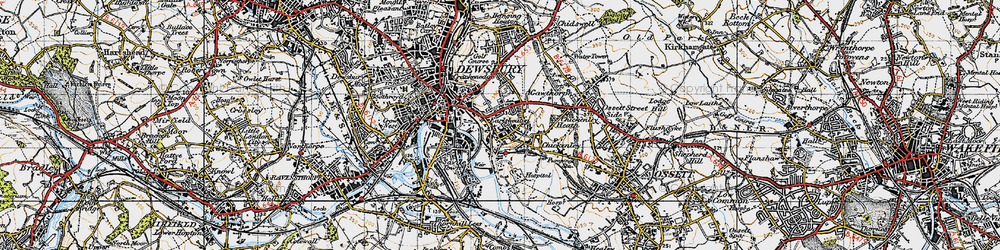 Old map of Earlsheaton in 1947