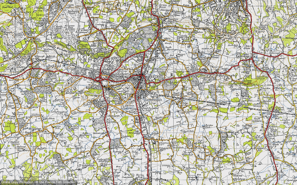 Old Map of Earlswood, 1940 in 1940