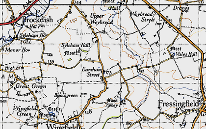 Old map of Earsham Street in 1946