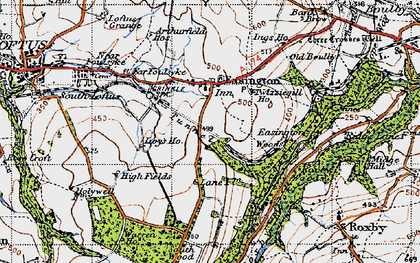 Old map of Bank Brow in 1947