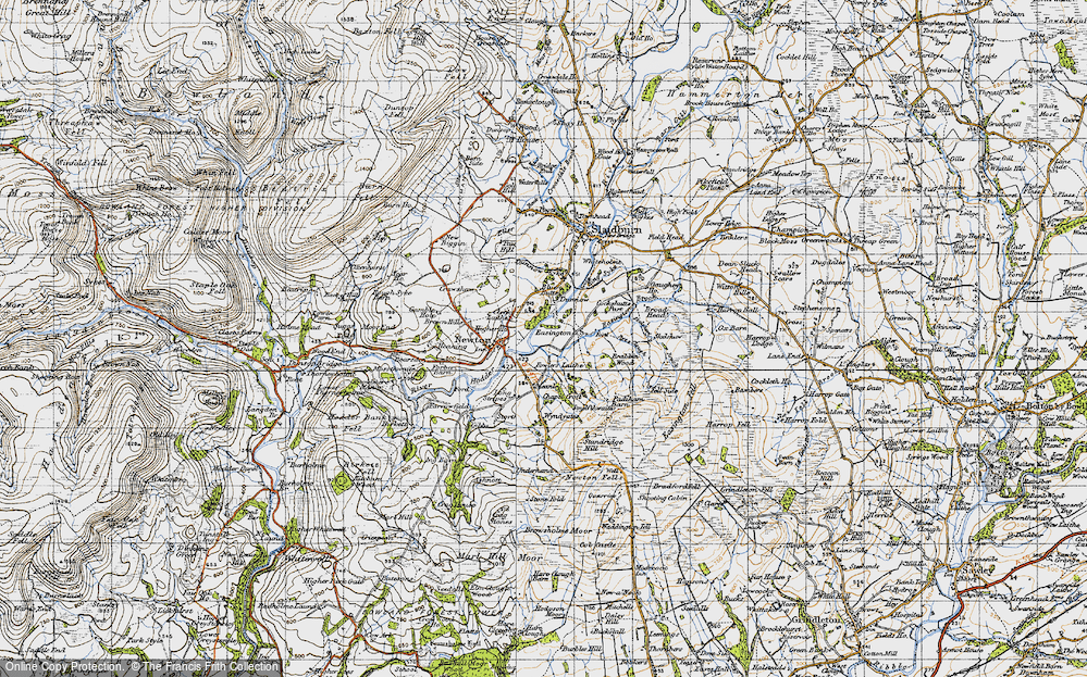 Old Map of Historic Map covering Brabbin Wood in 1947