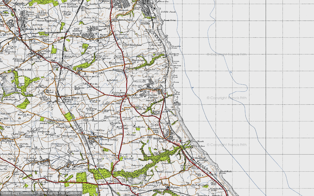 Old Map of Easington Colliery, 1947 in 1947