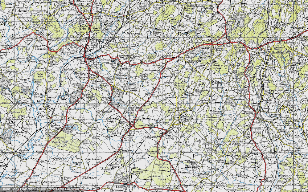 Old Map of Eason's Green, 1940 in 1940