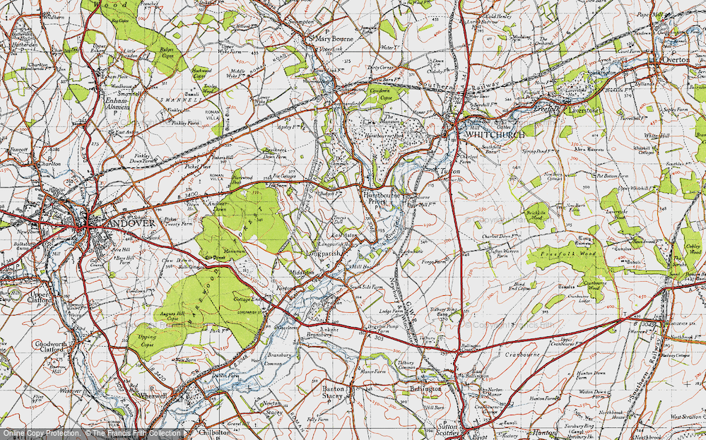 Old Map of East Aston, 1945 in 1945