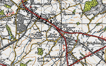Old map of East Bierley in 1947