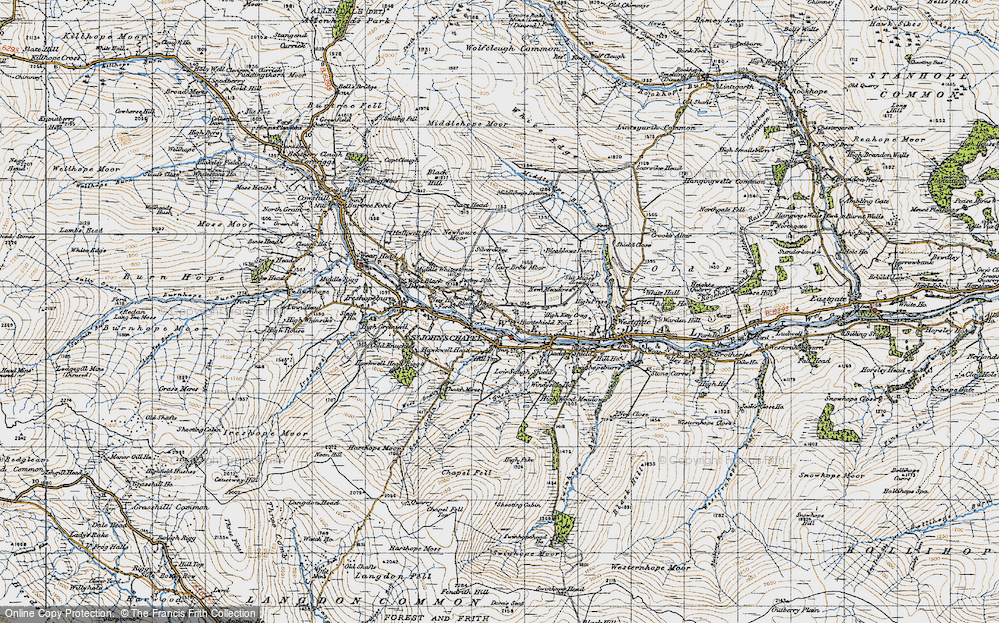 Old Map of East Blackdene, 1947 in 1947