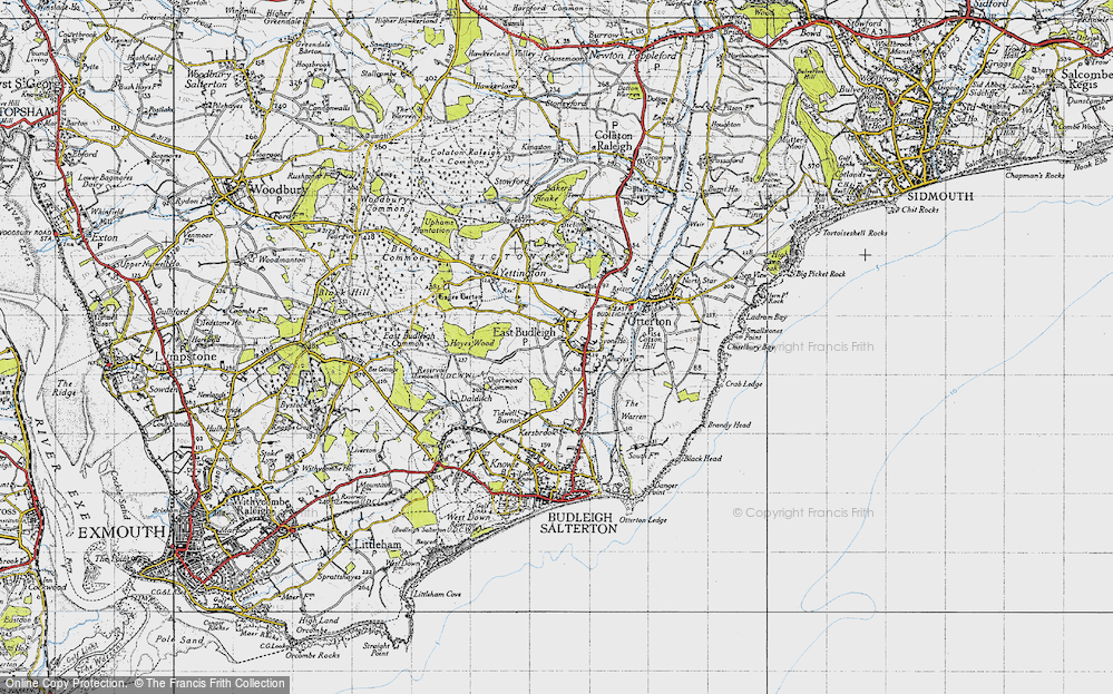 Old Map of East Budleigh, 1946 in 1946