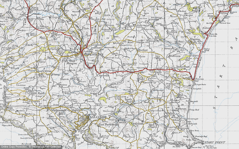 Old Map of East Charleton, 1946 in 1946