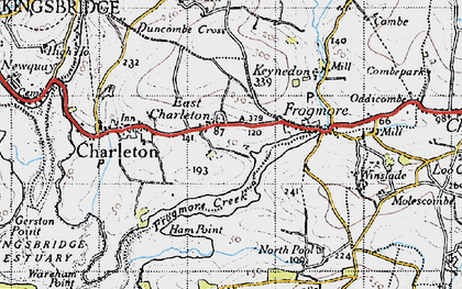 Old map of East Charleton in 1946