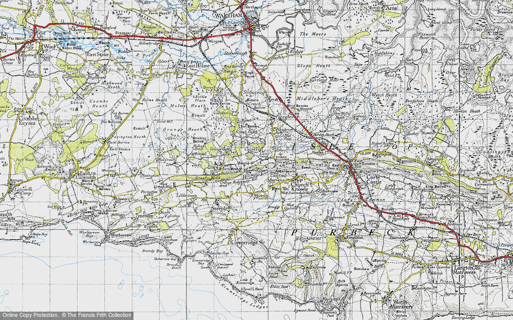 Old Map of East Creech, 1940 in 1940