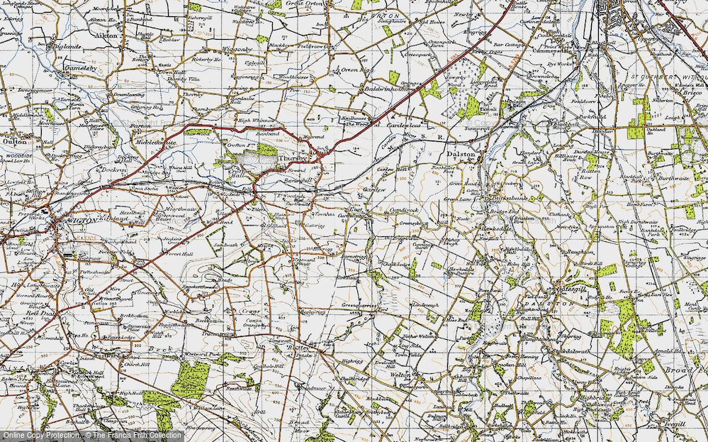 Old Map of East Curthwaite, 1947 in 1947