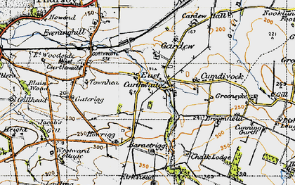 Old map of East Curthwaite in 1947