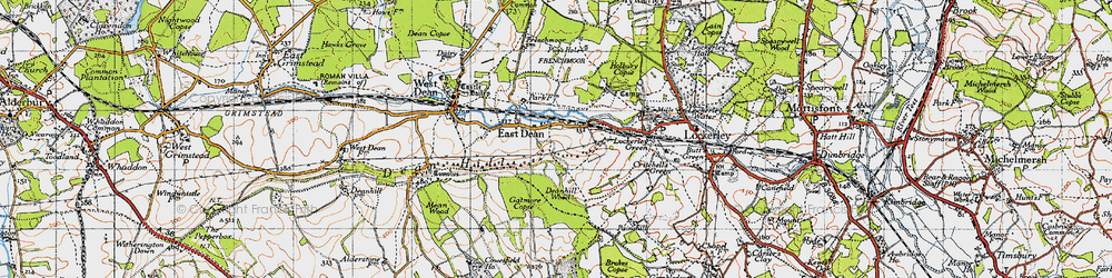 Old map of Gatmore Copse in 1940