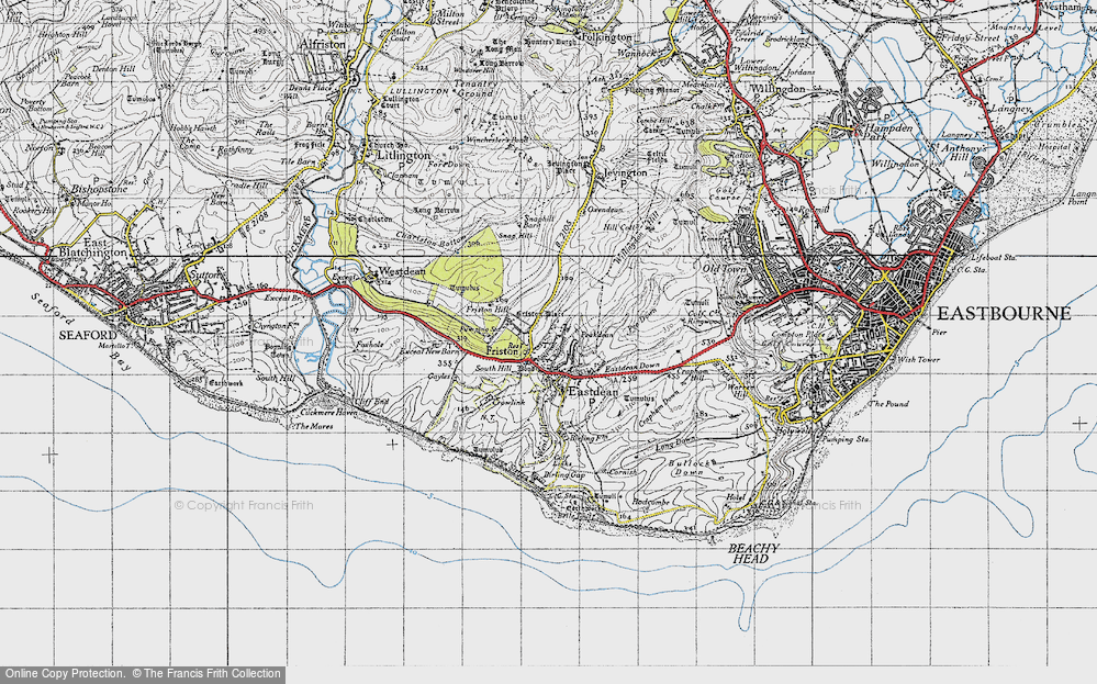 Old Map of East Dean, 1940 in 1940