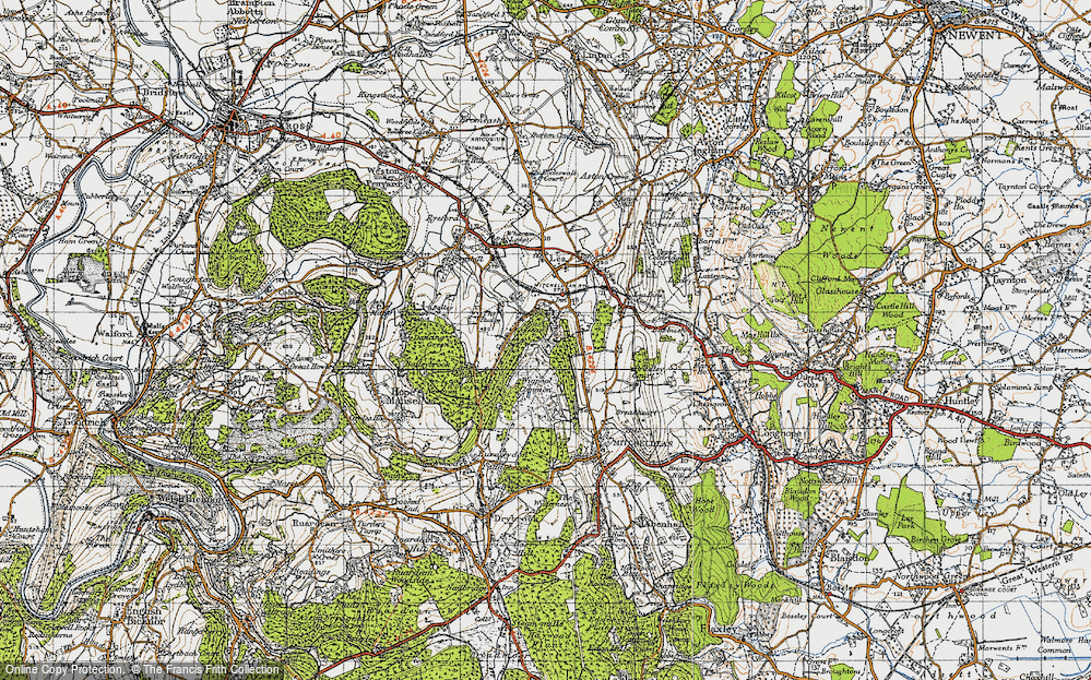 Old Map of East Dean, 1947 in 1947
