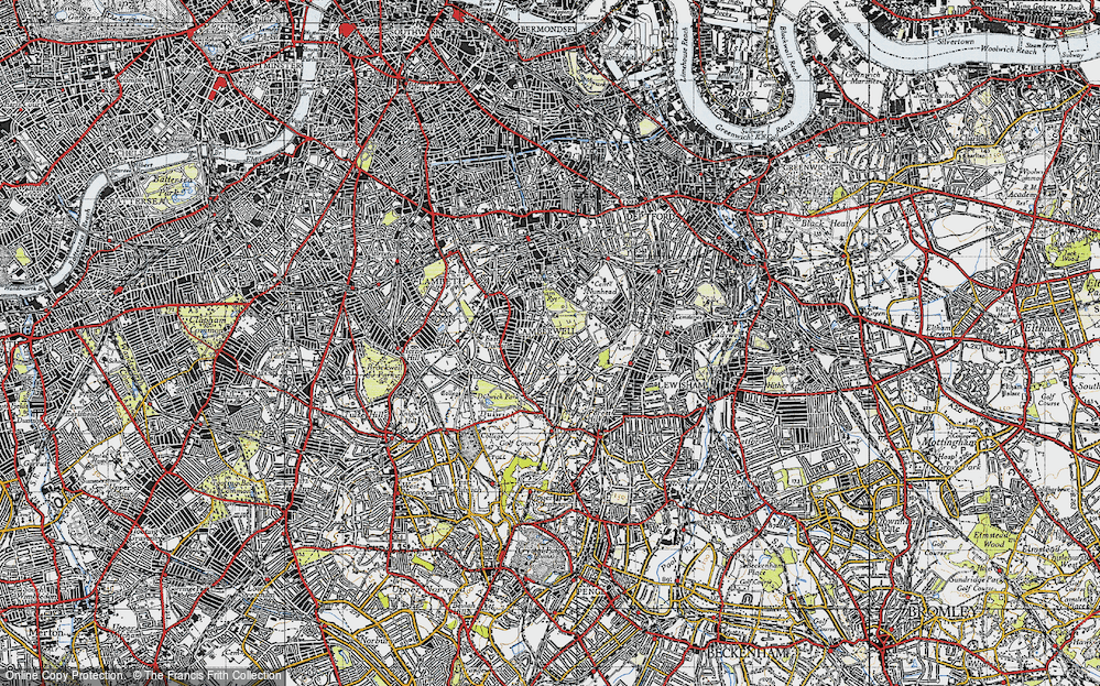 Old Map of East Dulwich, 1946 in 1946