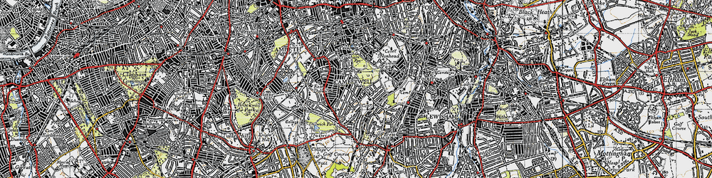 Old map of East Dulwich in 1946
