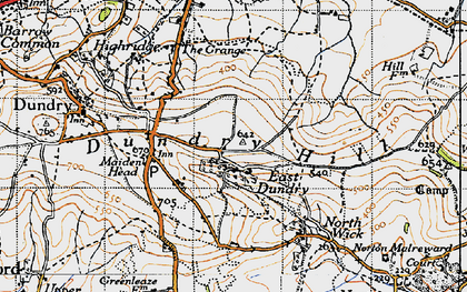 Old map of East Dundry in 1946