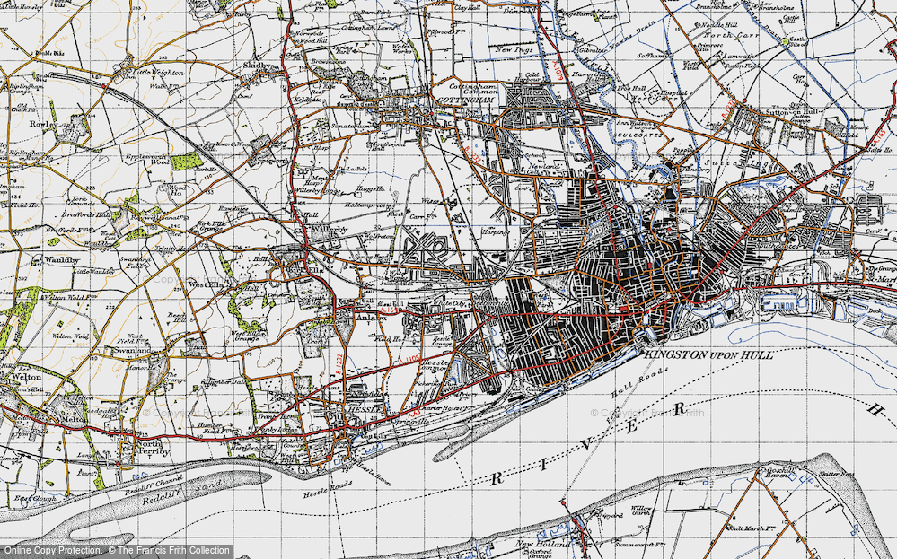 Old Map of East Ella, 1947 in 1947