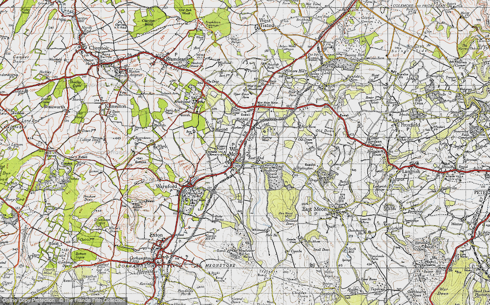 Old Map of East End, 1945 in 1945