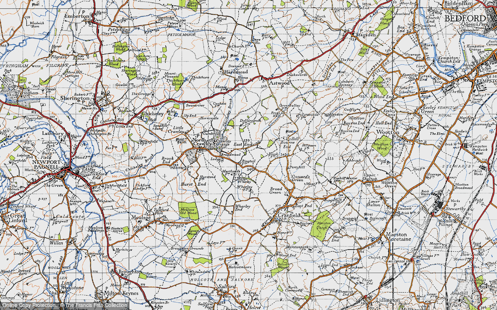 Old Map of East End, 1946 in 1946