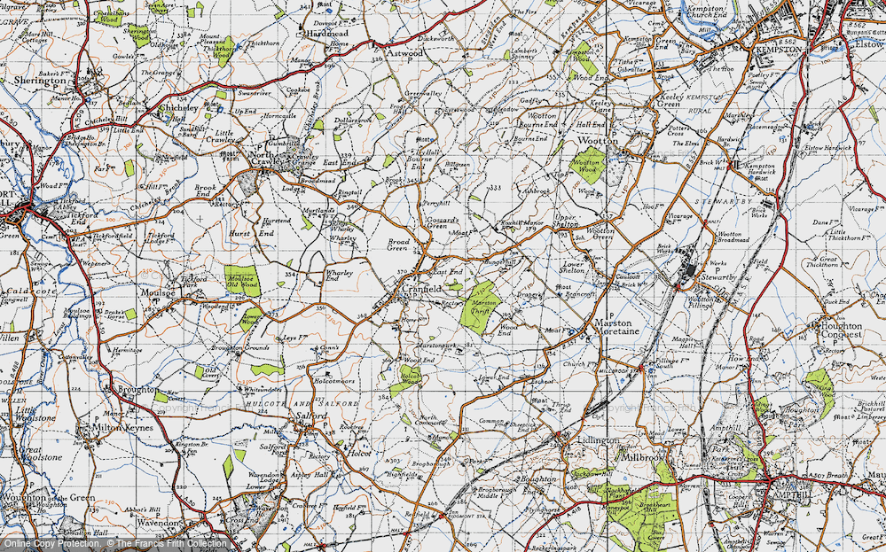 Old Map of East End, 1946 in 1946