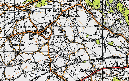 Old map of East End in 1946